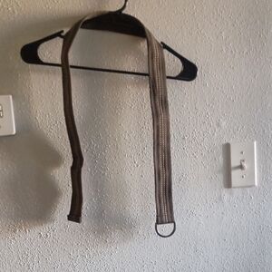 Brown Belt with Metal Ring